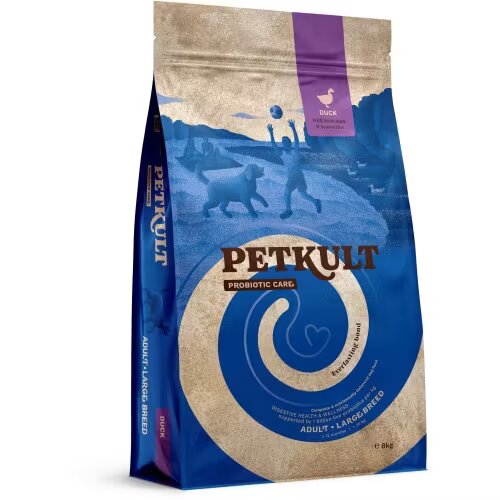 Petkult Hrana Uscata Caini Probiotic Care Adult Talie Mare Rata 8 kg