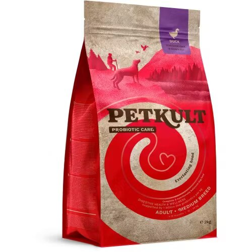 Petkult Hrana Uscata Caini Probiotic Care Adult Talie Medie Rata 2 kg