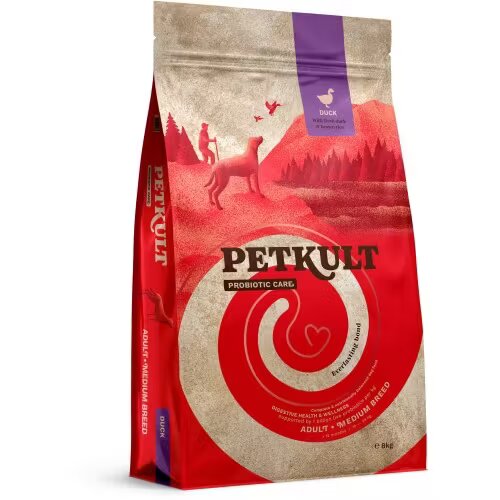 Petkult Hrana Uscata Caini Probiotic Care Adult Talie Medie Rata 8 kg