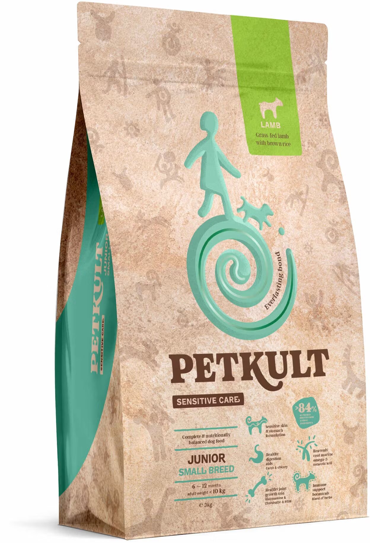 Petkult Hrana Uscata Caini Sensitive Junior Small 1 kg