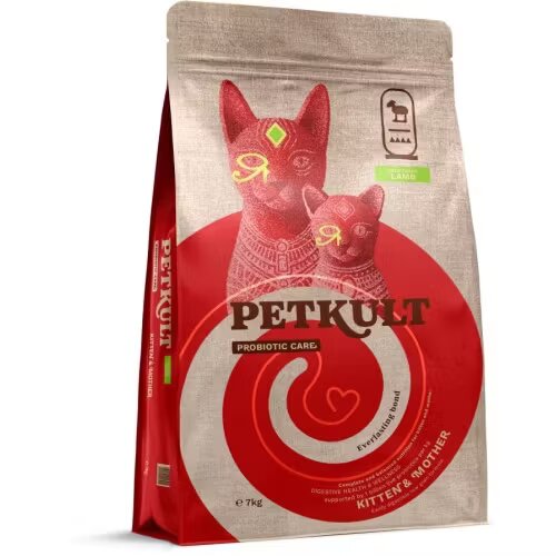 Petkult Hrana Uscata Probiotic Care Kitten & Mother Fresh Pisici Miel Proaspat 7 kg