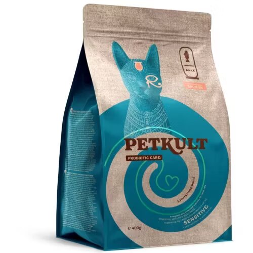 Petkult Hrana Uscata Probiotic Care Sensitive Pisici Somon 400 g