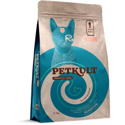 Petkult Hrana Uscata Probiotic Care Sensitive Pisici Somon 7 kg