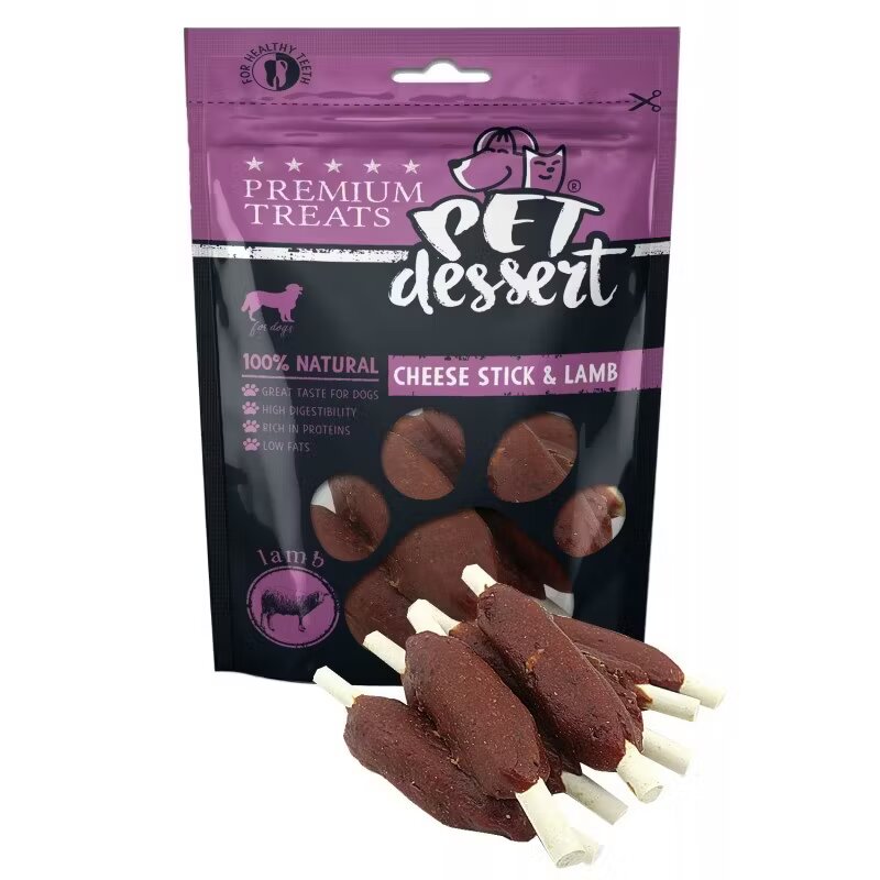 Pets Dessert Pet's Dessert Cheese Stick & Lamb 80 g