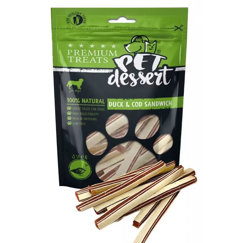 Pets Dessert Pet's Dessert Duck & Cod Sandwich 80 g