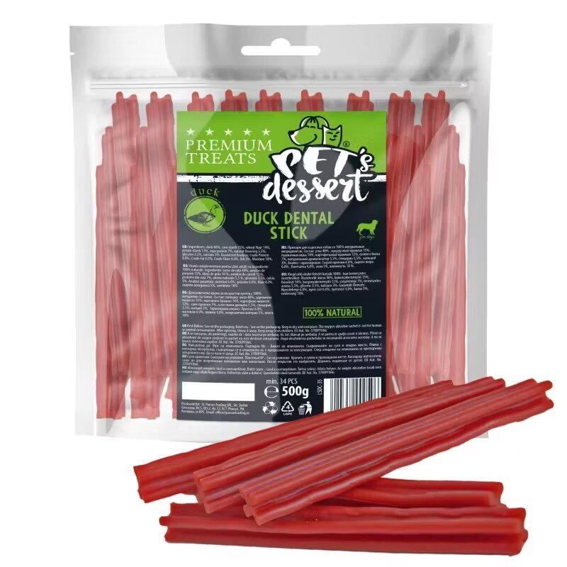 Pets Dessert Pet's Dessert Duck Dental Stick 500 g