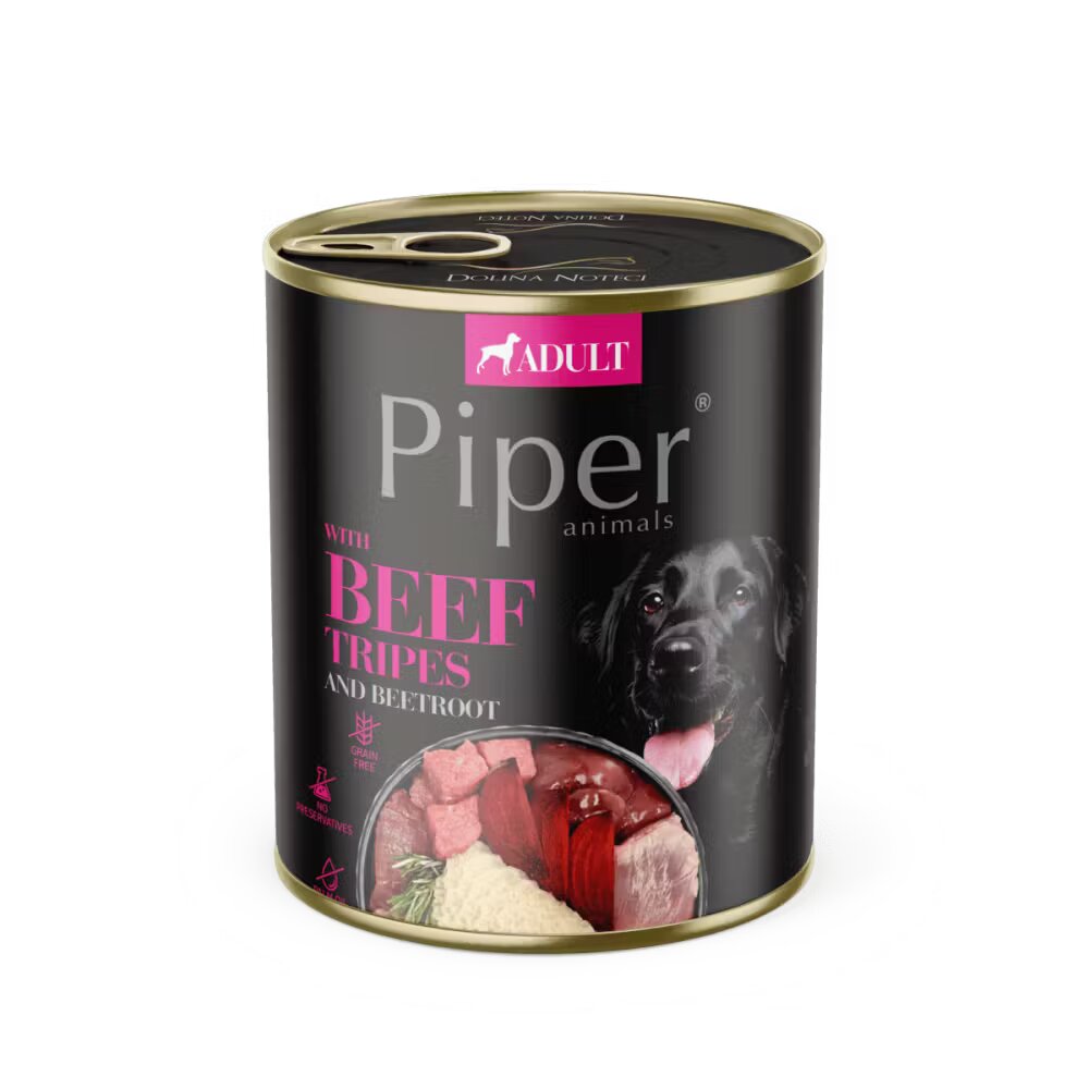 Piper Adult Dog Burta de Vita si Sfecla 800 g