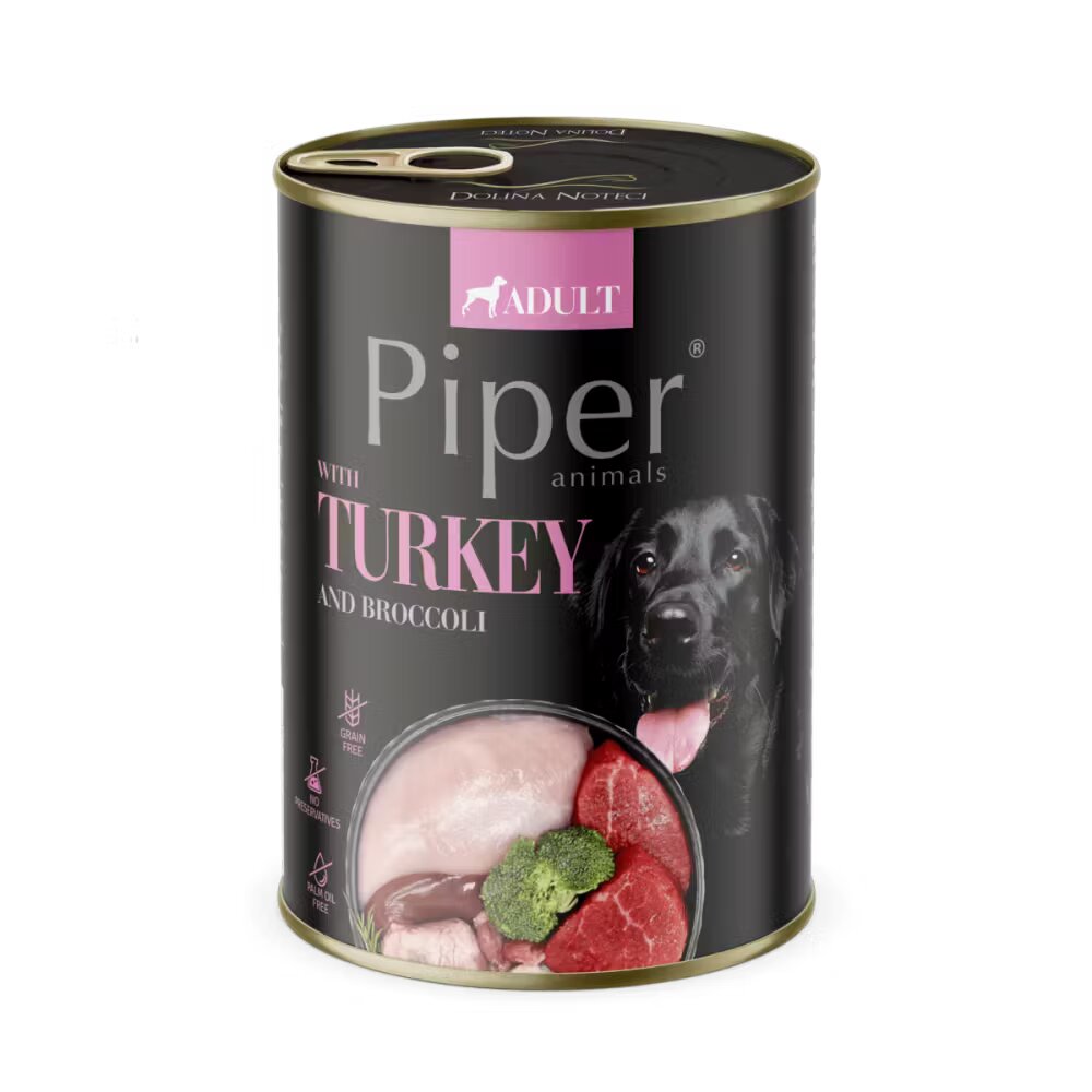 Piper Adult Dog Carne de Curcan si Broccoli 400 g