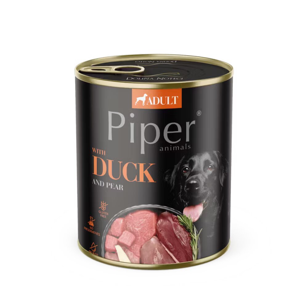 Piper Adult Dog Carne de Rata si Pere 800 g