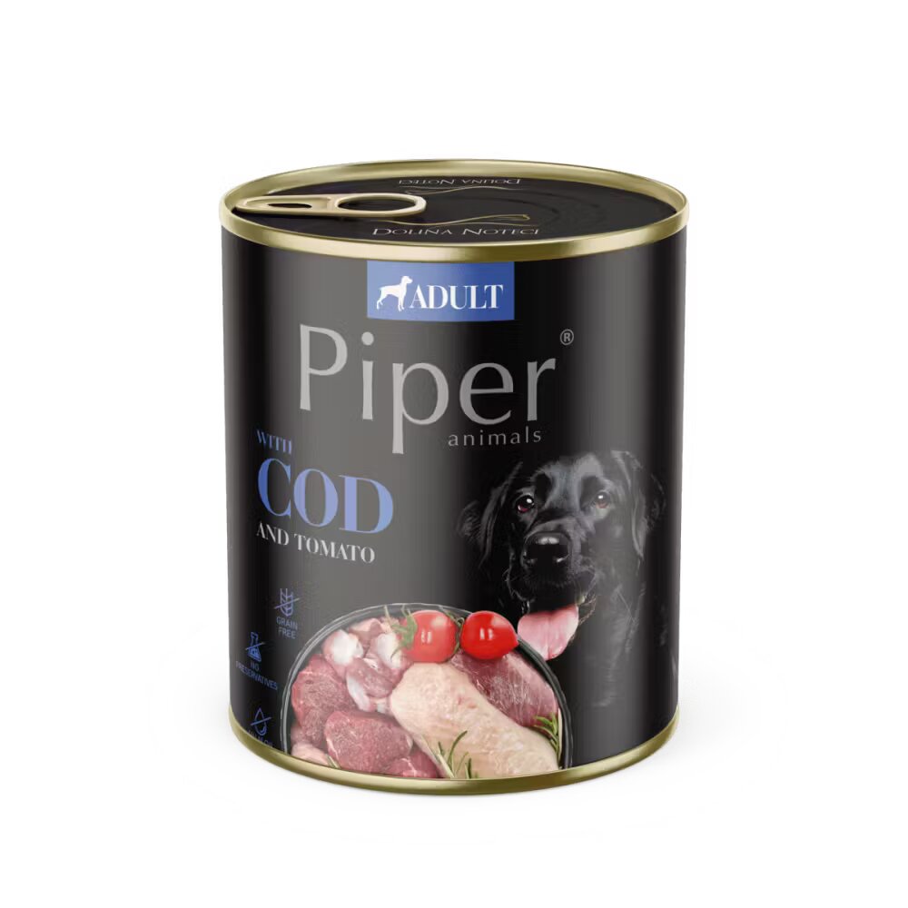 Piper Adult Dog Cod si Tomate 800 g