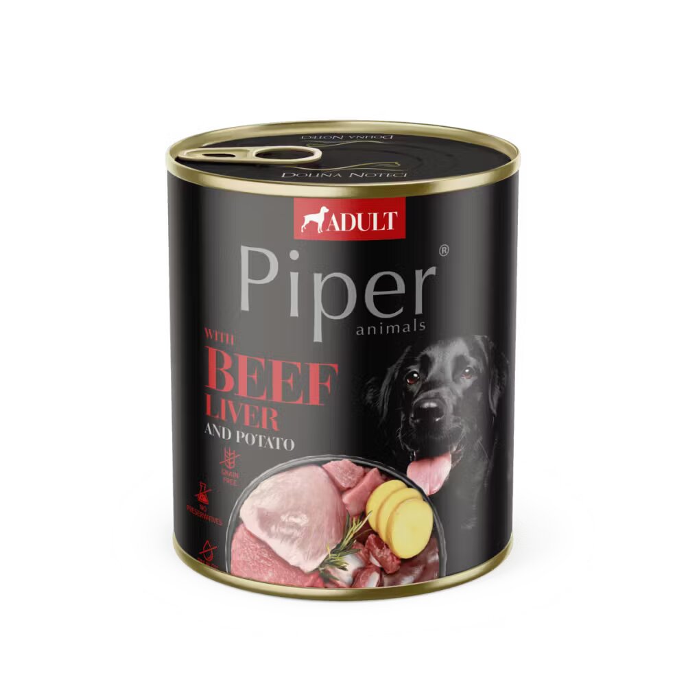 Piper Adult Dog Ficat de Vita si Cartofi 800 g