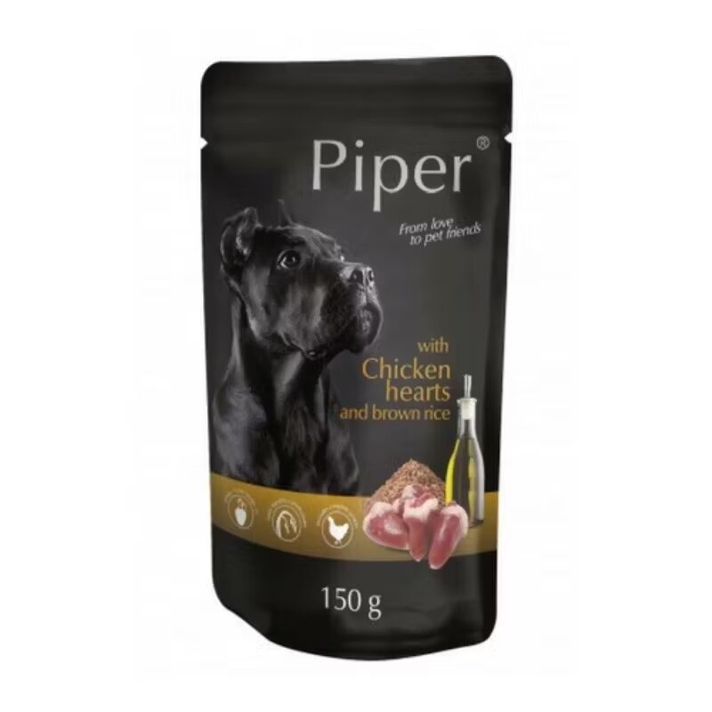 Piper Adult Dog Inimi De Pui Si Orez Brun 150 g