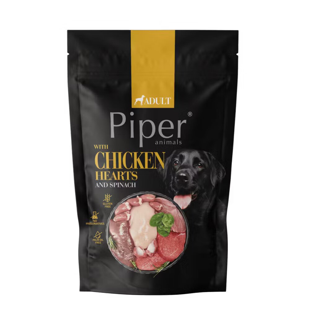 Piper Adult Dog Inimi de Pui si Spanac 500 g