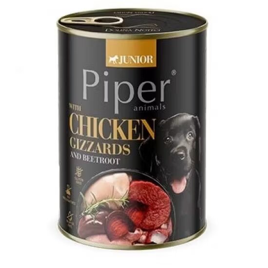 Piper Junior Dog Pipote de Pui si Sfecla Rosie 400 g