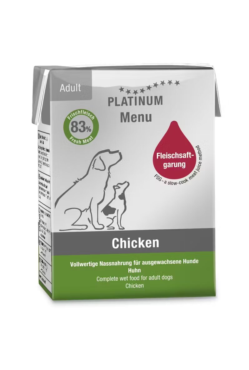 Platinum Hrana umeda caini Dog Adult cu Pui 185 g