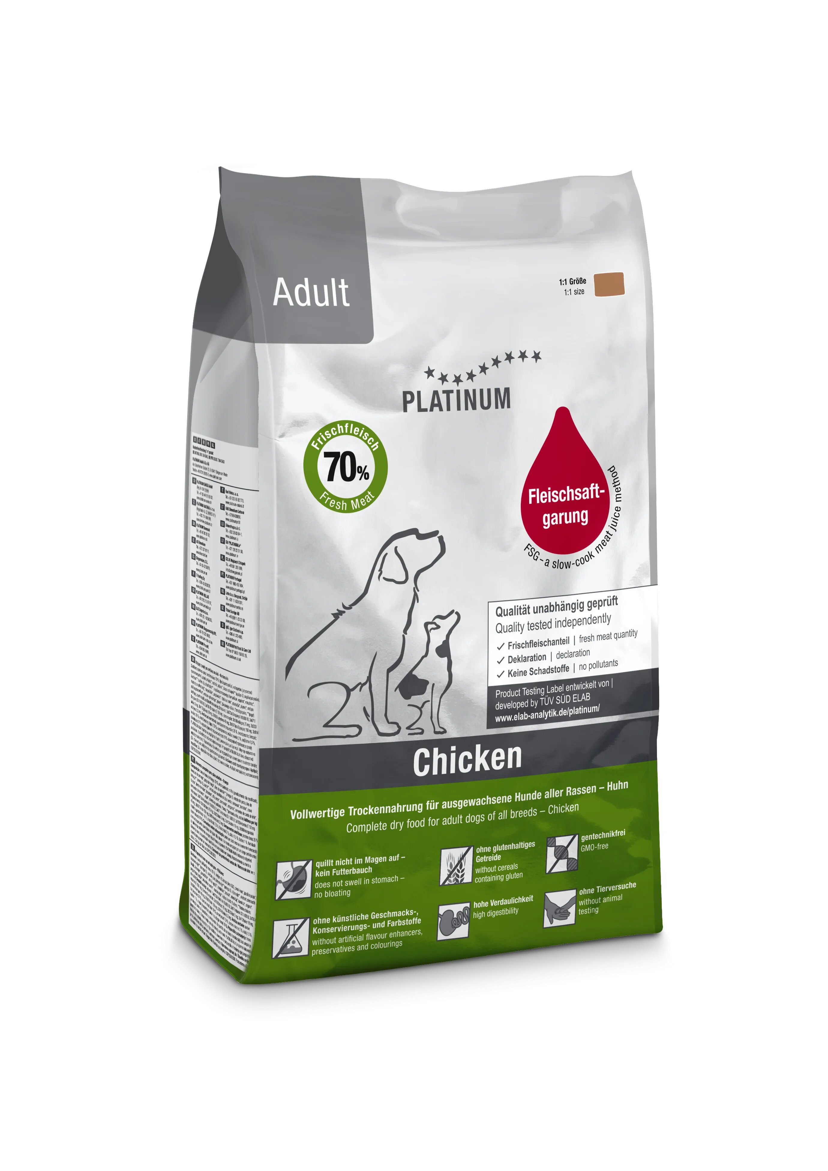 Platinum Hrana uscata caini Dog Adult cu Pui 1.5 kg