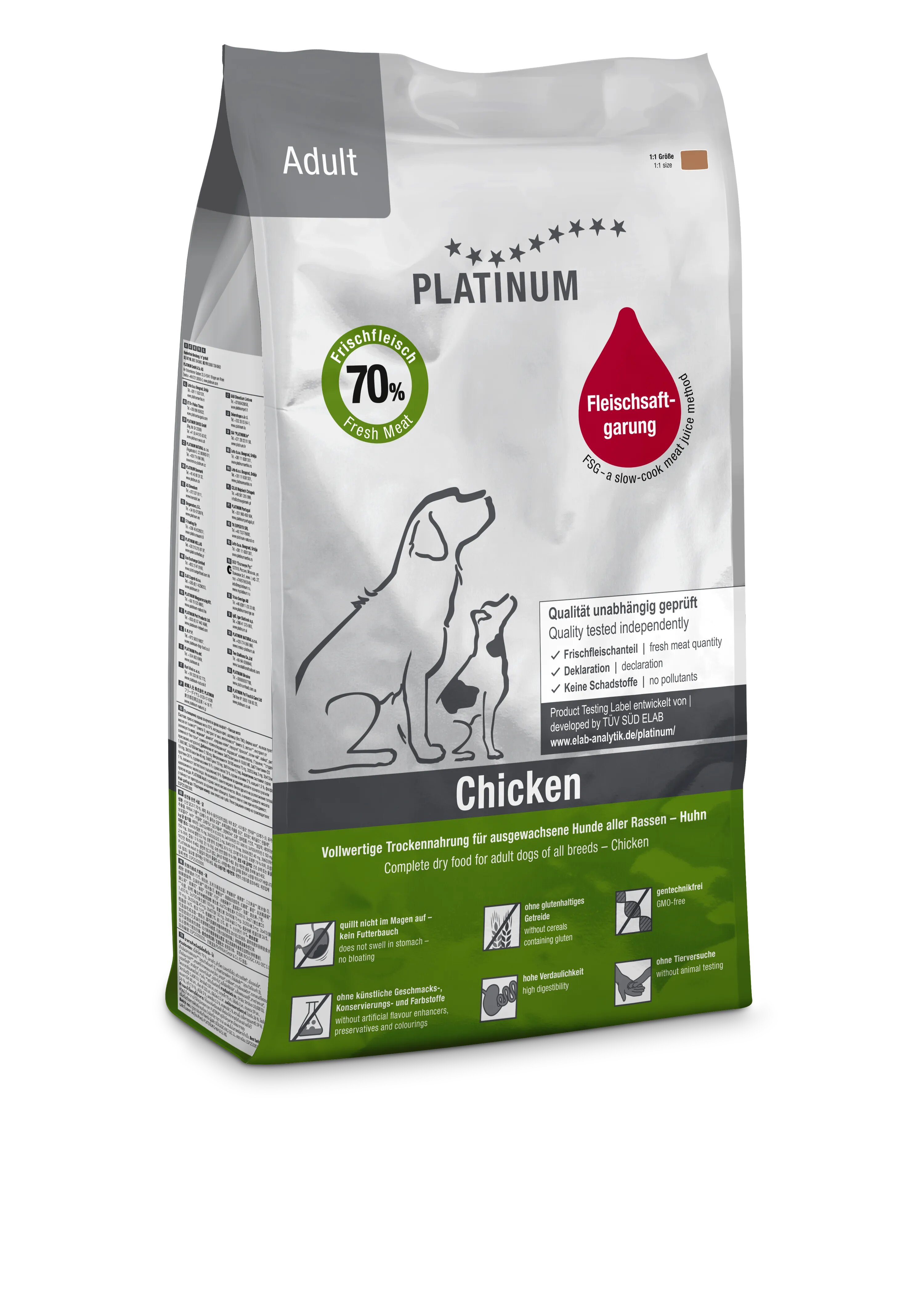 Platinum Hrana uscata caini Dog Adult cu Pui 5 kg