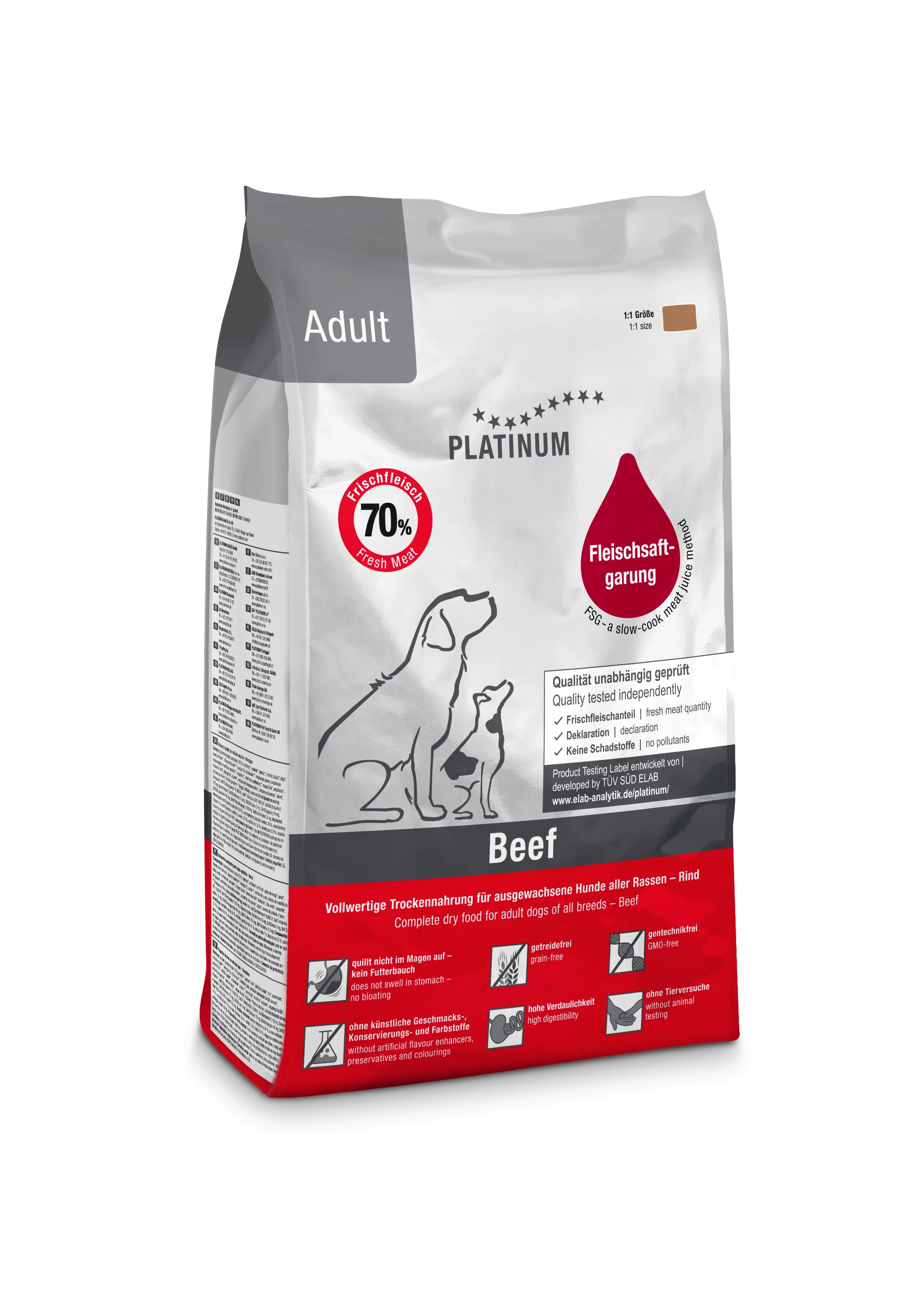 Platinum Hrana uscata caini Dog Adult cu Vita 1.5 kg