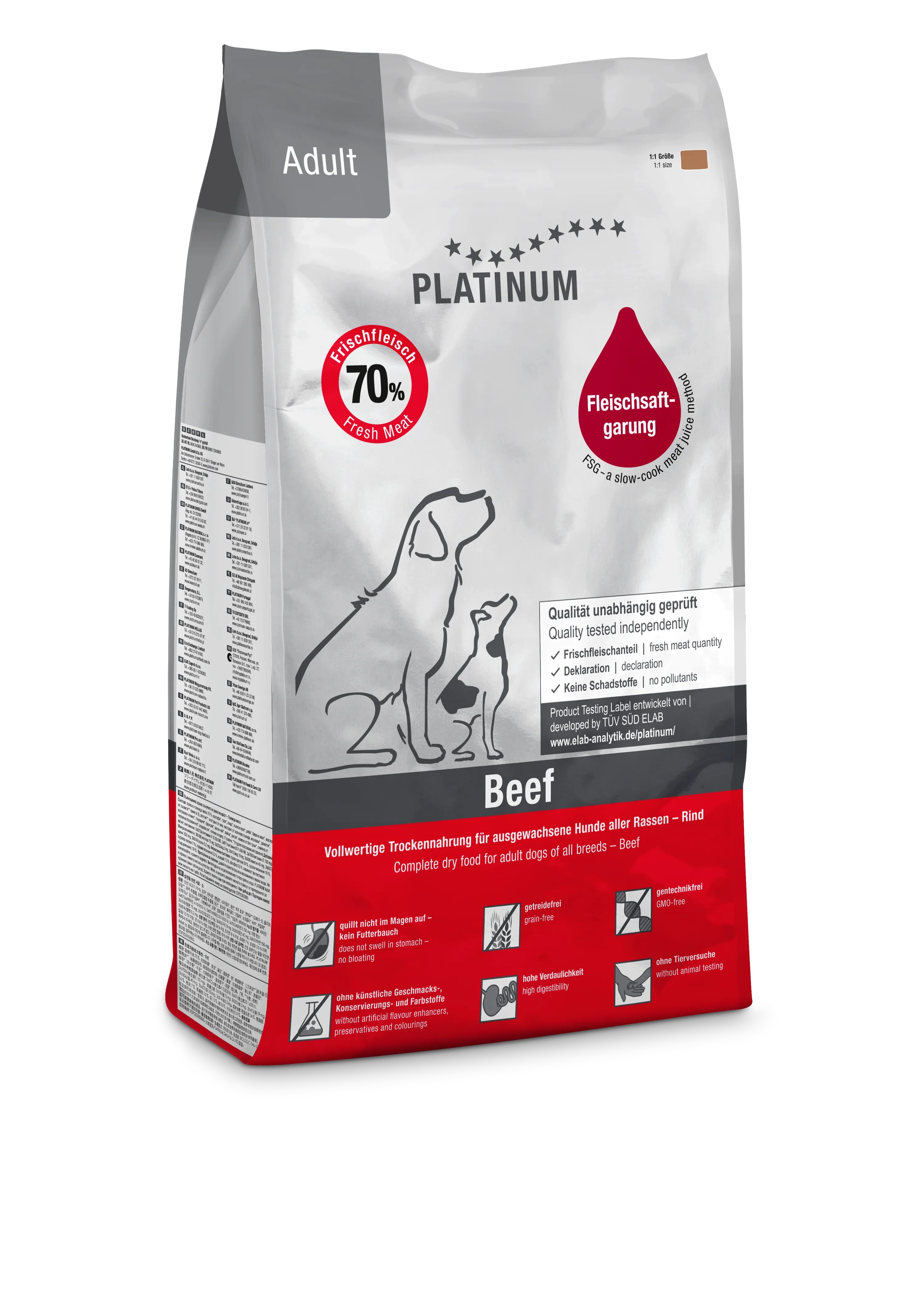 Platinum Hrana uscata caini Dog Adult cu Vita 5 kg