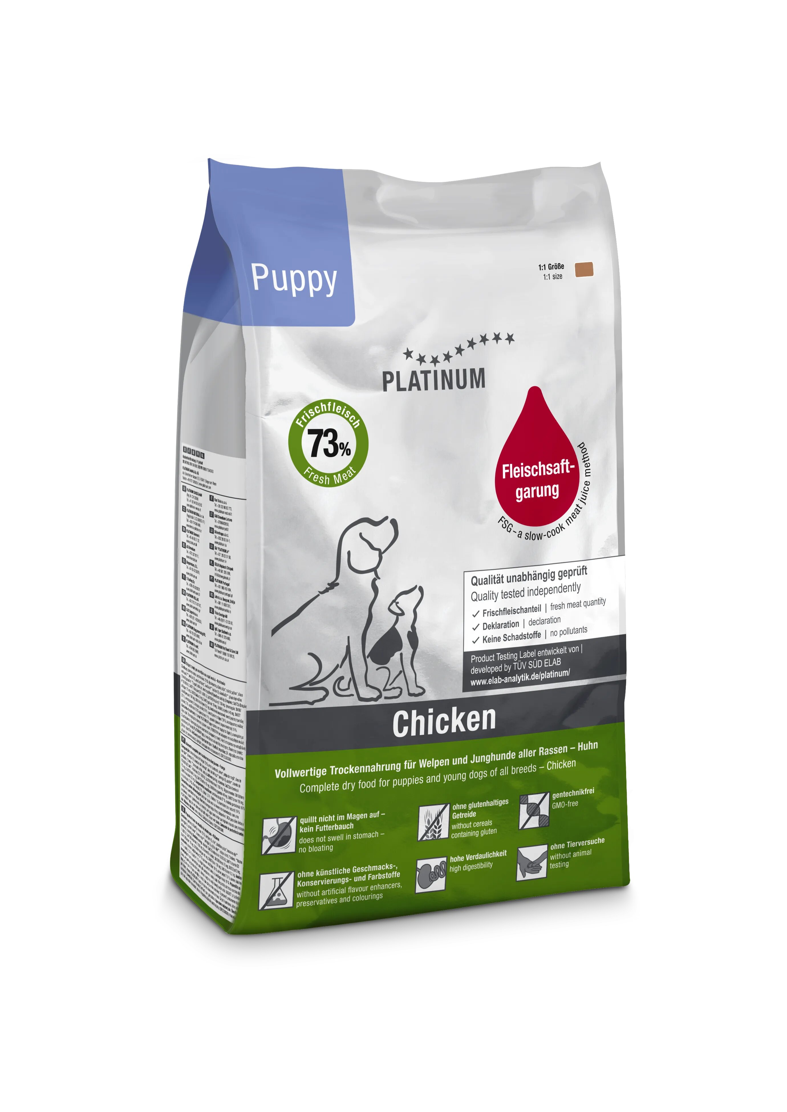 Platinum Hrana uscata caini Dog Junior cu Pui 1.5 kg