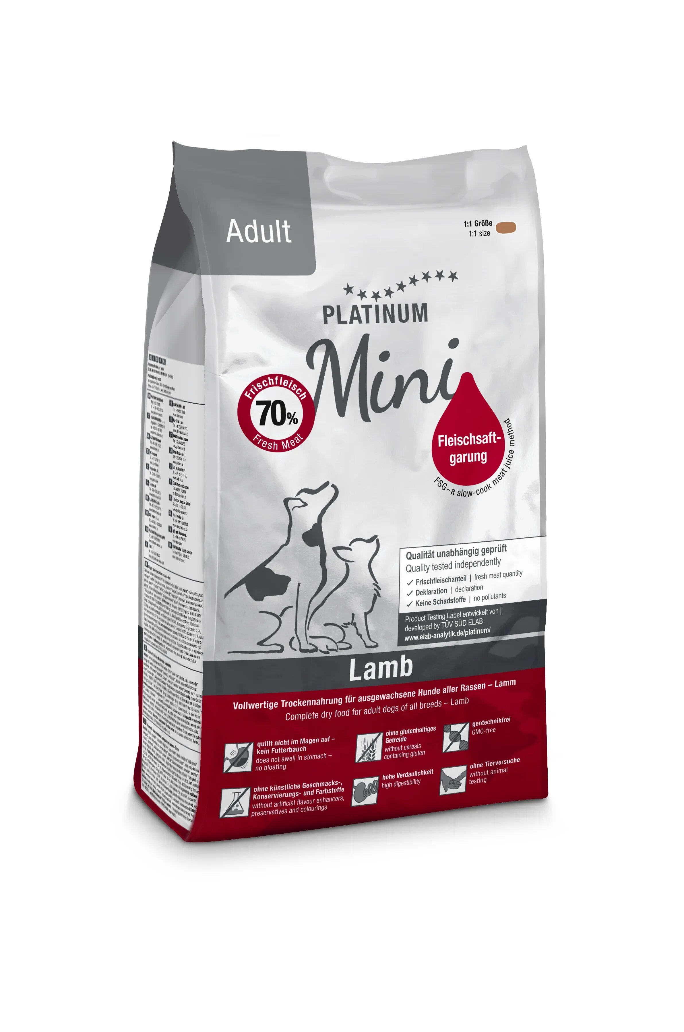 Platinum Hrana uscata caini Dog Mini Adult cu Miel 900 g