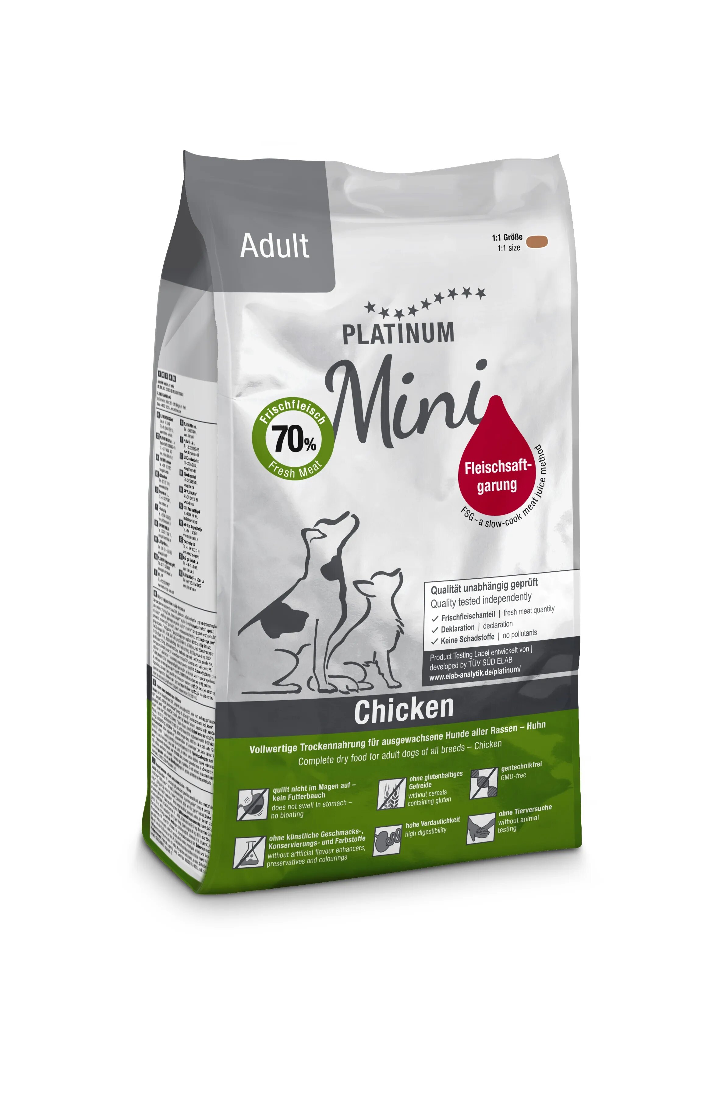 Platinum Hrana uscata caini Dog Mini Adult cu Pui 900 g