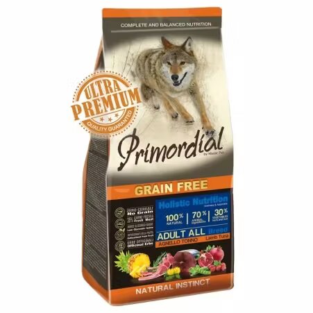 Primordial Grain-Free Holistic Dog Adult Tuna & Lamb 2 kg