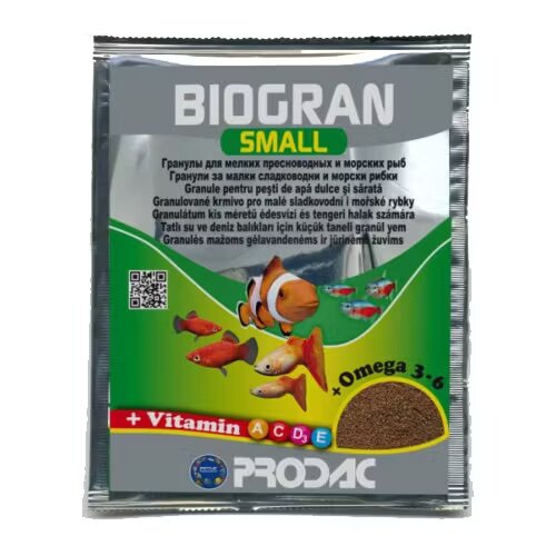 Prodac Hrana pentru pesti Biogran Small 15 g