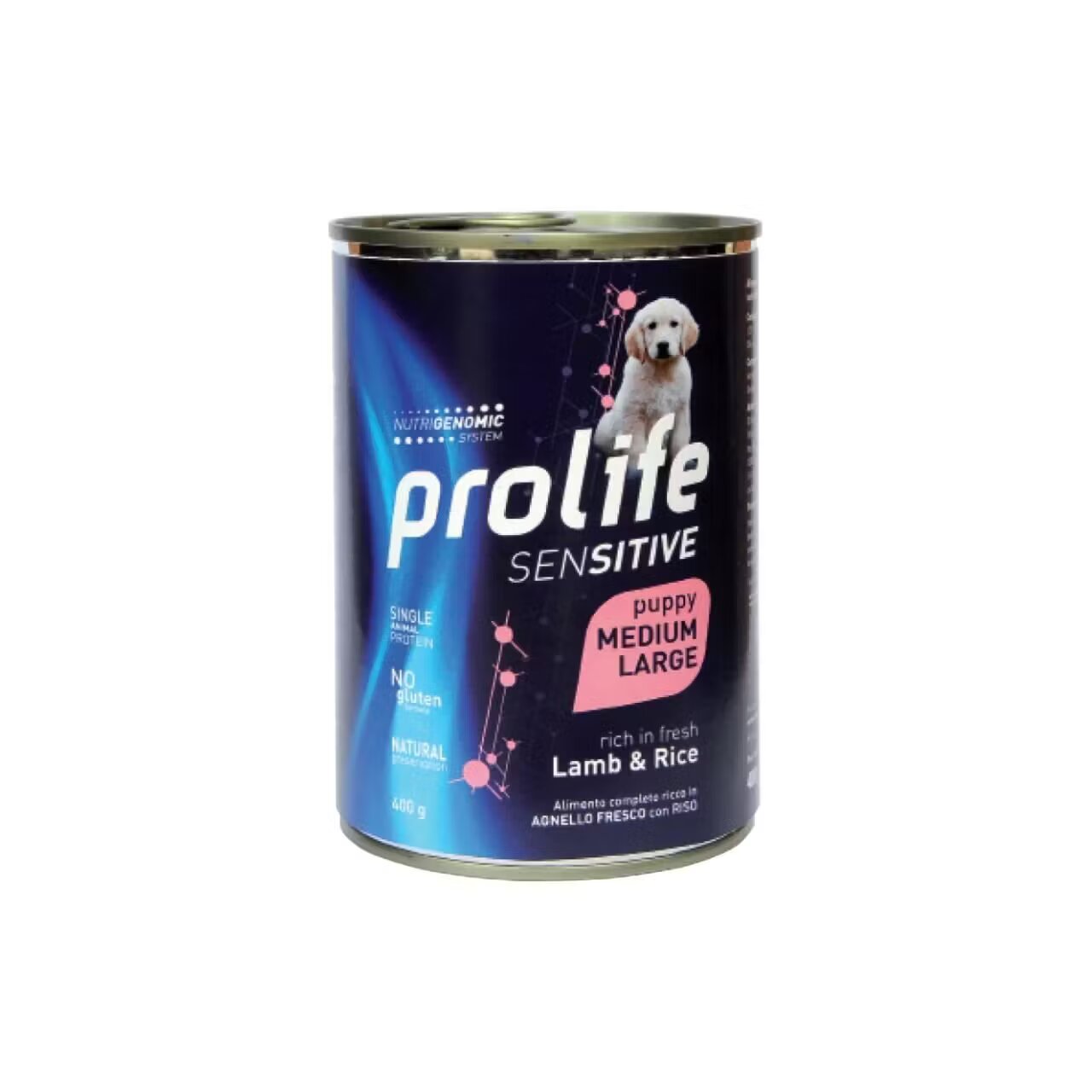Prolife Hrana umeda caini Puppy Medium & Large Sensitive Miel & Orez 400 g