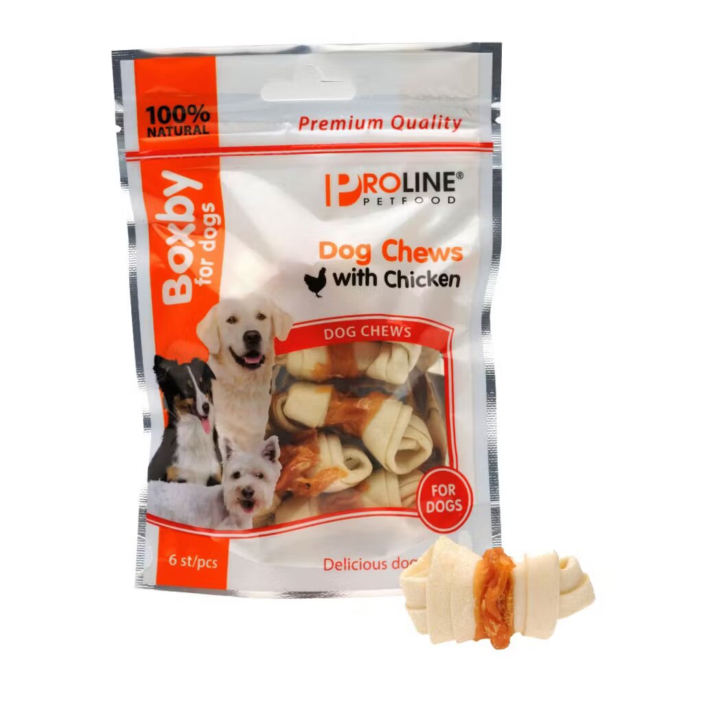 Proline Snacks Caine Boxby Chews Pui 6 buc