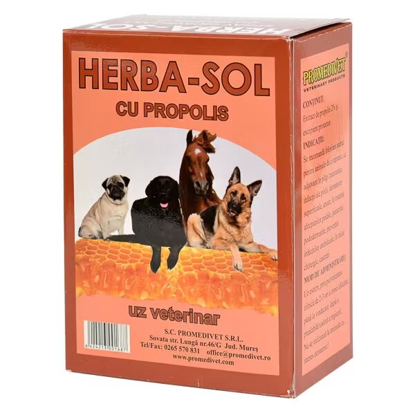 Promedivet Herba-Sol Propolis spray cicatrizant 150 ml