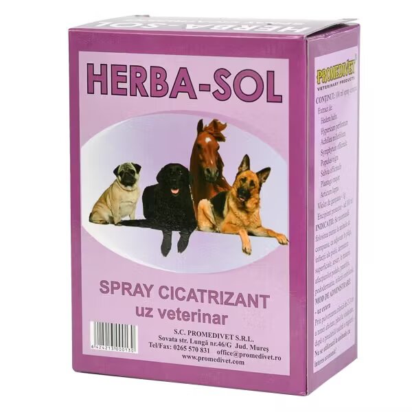 Promedivet Herba-Sol spray cicatrizant 150 ml