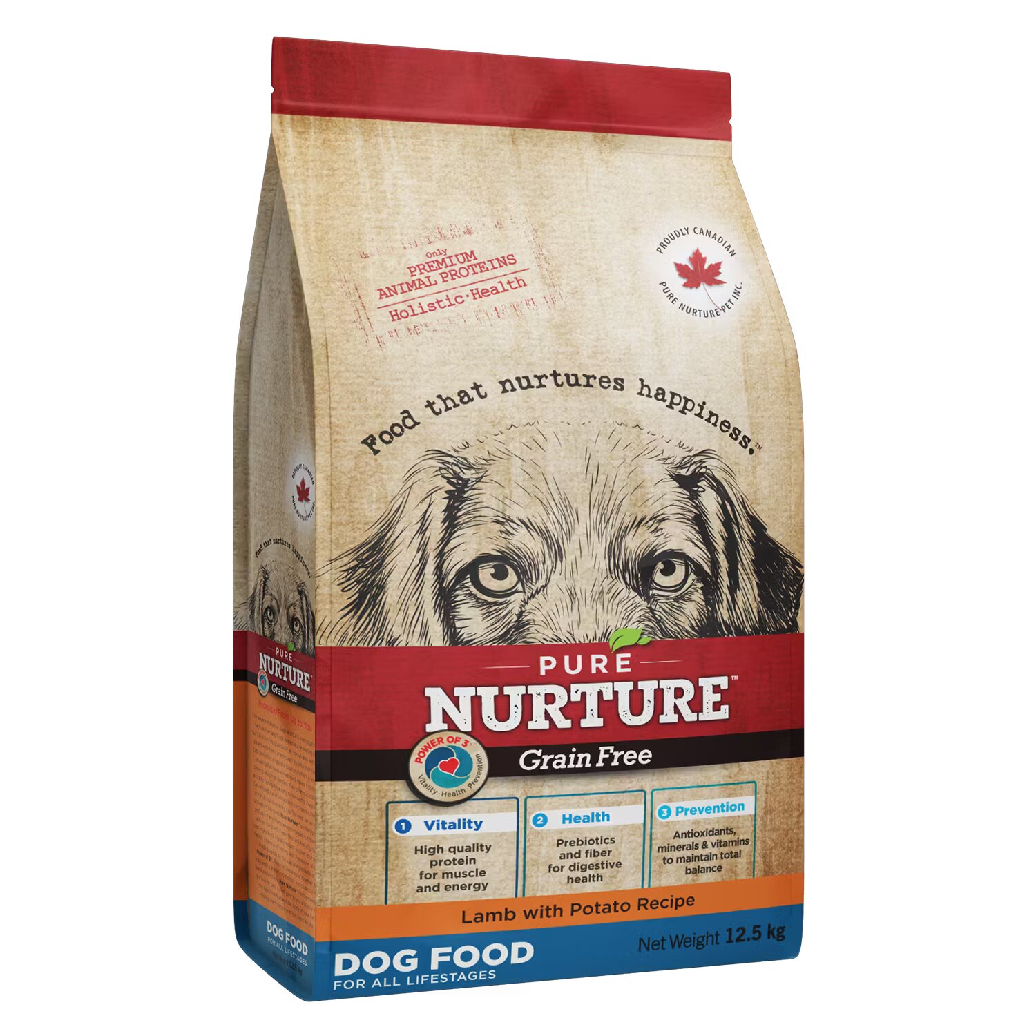 Pure Nurture Hrana caini de toate rasele si varstele Grainfree cu miel si cartofi 12.5 kg