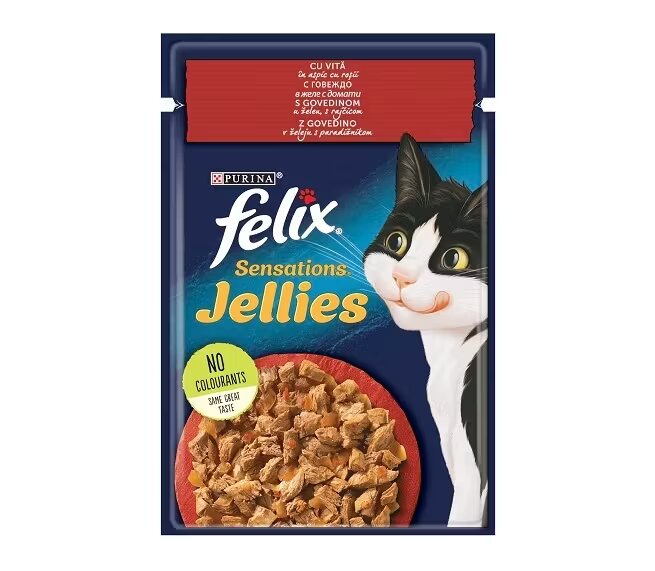 Purina Felix Sensations Vita in Aspic cu Rosii 85 g