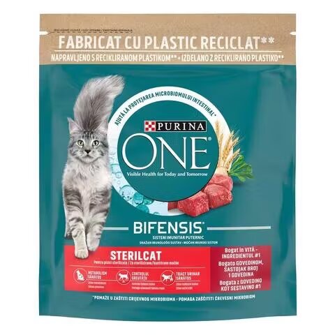 Purina ONE Hrana Uscata Pisici Sterilcat Vita si Cereale Integrale 1.4 kg