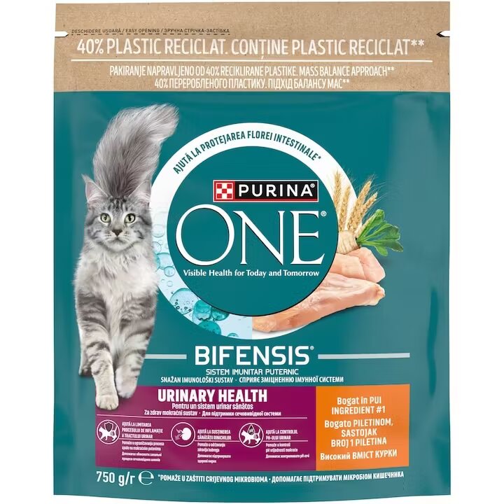 Purina ONE URINARY HEALTH Pui si Grau hrana uscata pentru pisici 750 g