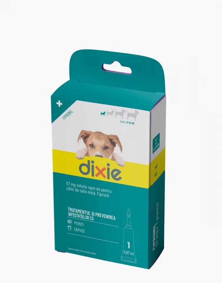 Quimunsa Solutie antiparazitara Dixie Spot On Dog S 067 ml x 1 pipeta