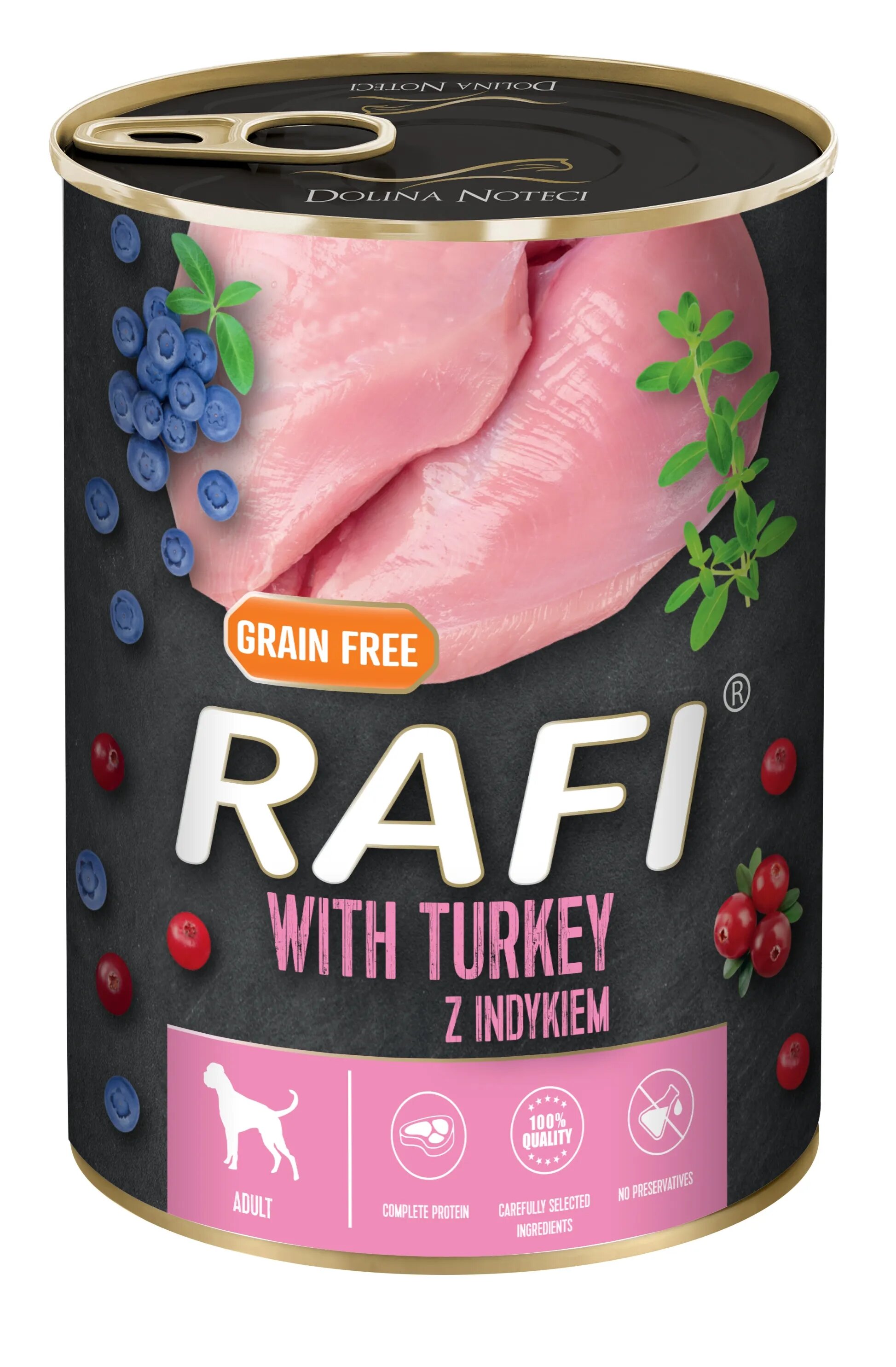 Rafi Hrana Umeda Caini Dog Curcan si Afine 400 g