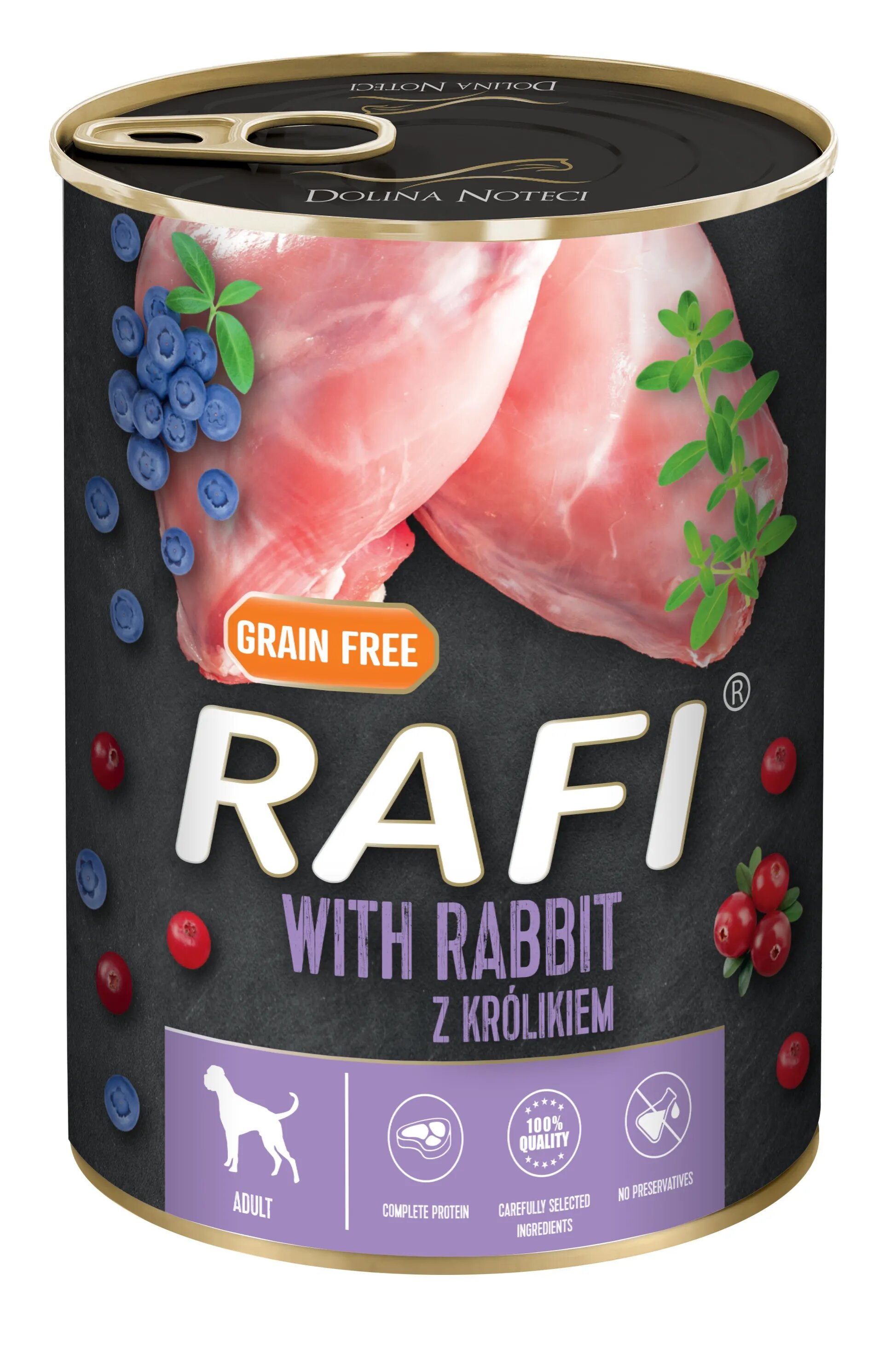 Rafi Hrana Umeda Caini Dog Iepure si Afine 400 g