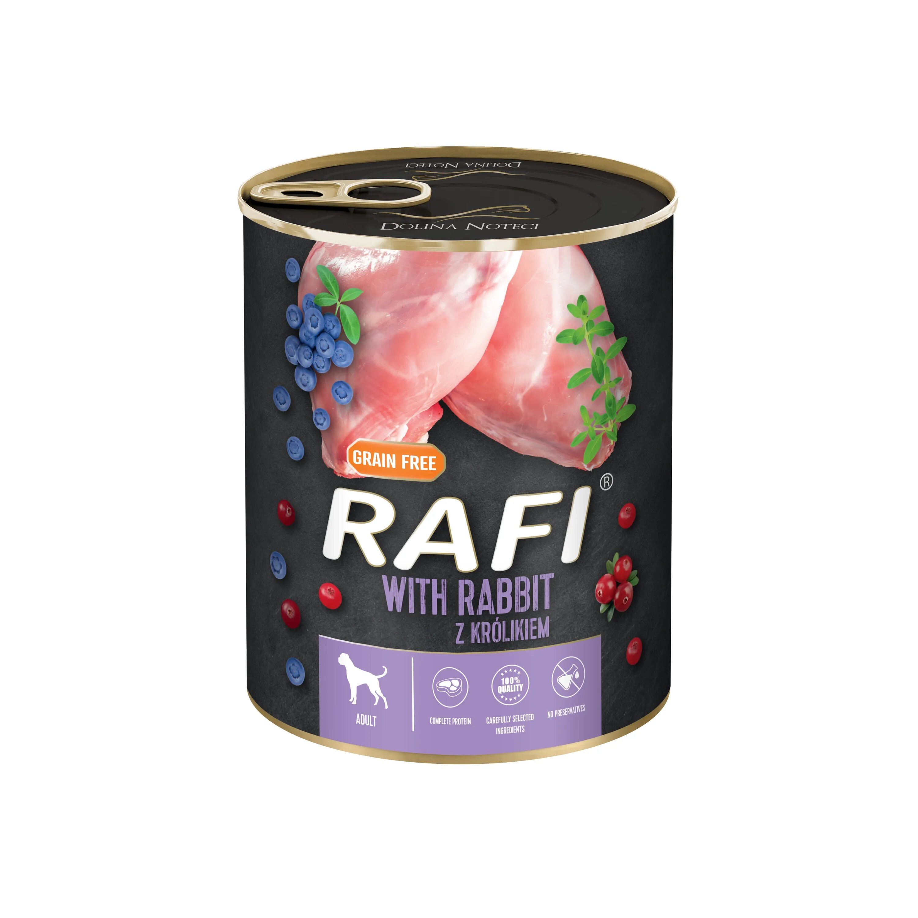 Rafi Hrana Umeda Caini Dog Iepure si Afine 800 g