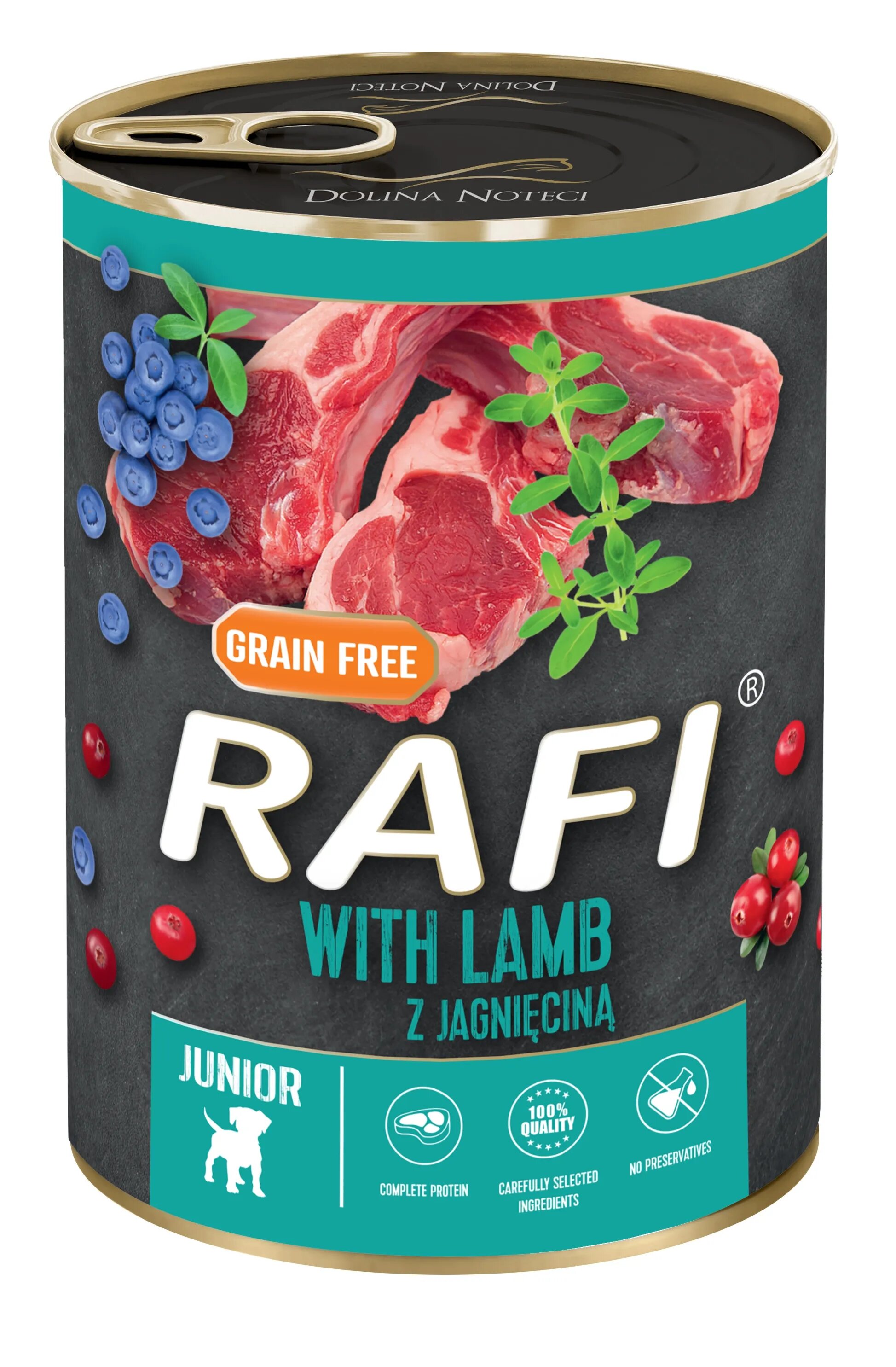 Rafi Hrana Umeda Caini Dog Junior Miel si Afine 400 g