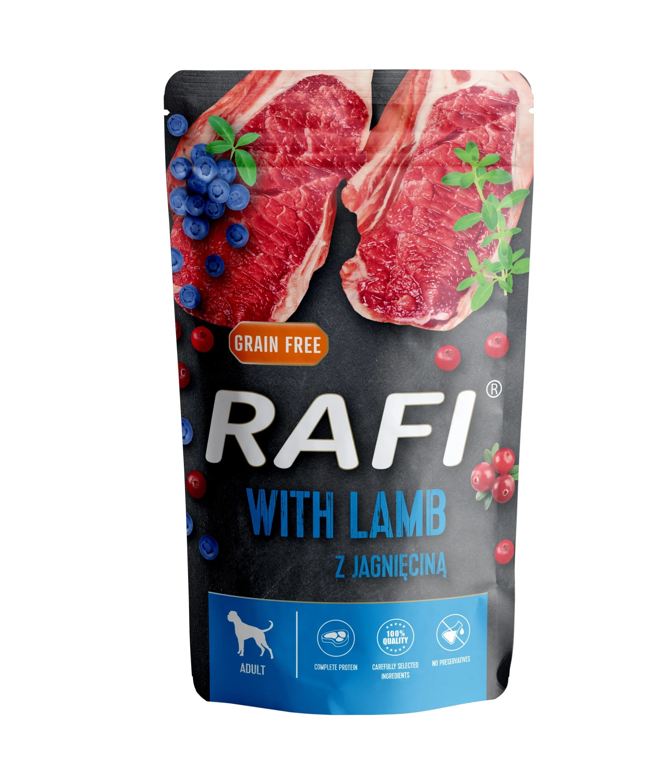 Rafi Hrana Umeda Caini Dog Miel si Afine 500 g