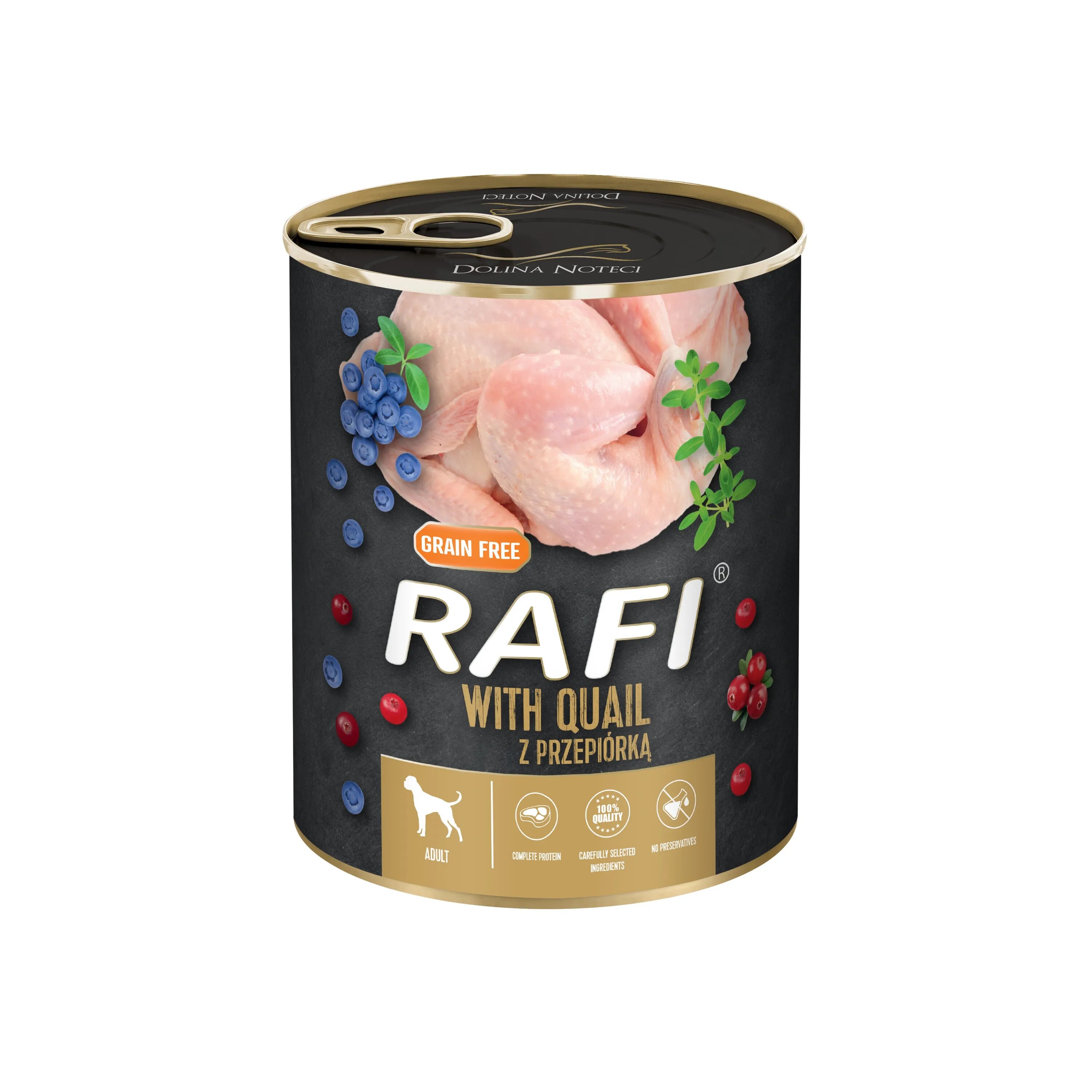 Rafi Hrana Umeda Caini Dog Prepelita si Afine 800 g