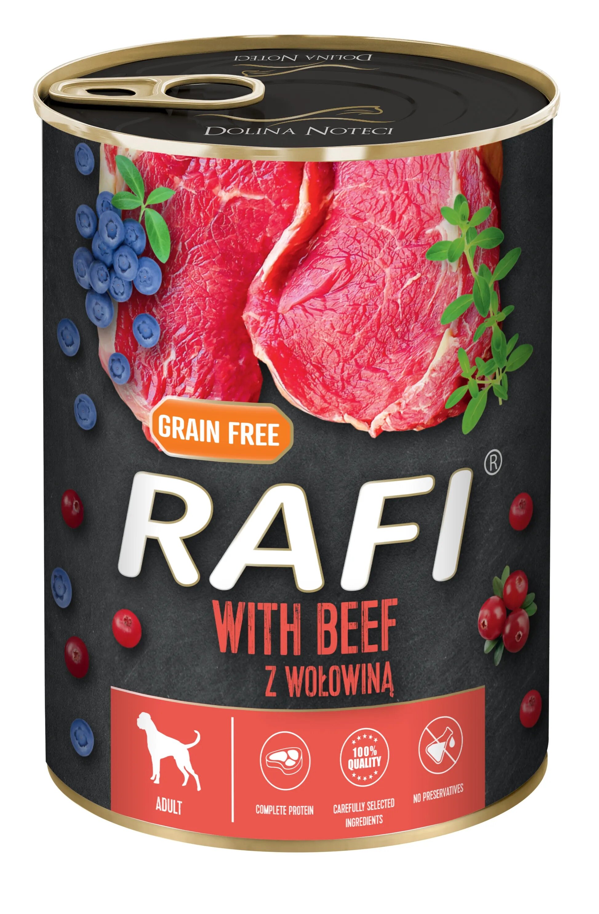 Rafi Hrana Umeda Caini Dog Vita si Afine 400 g