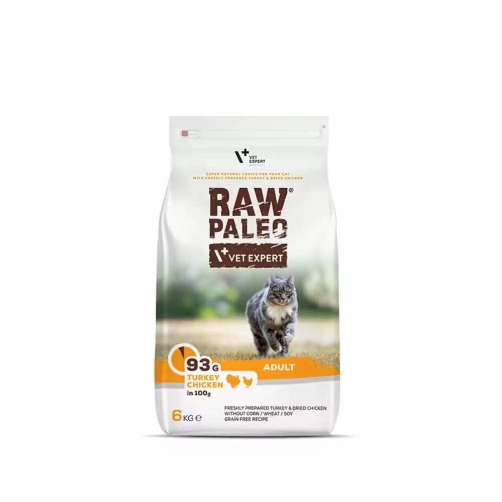 Raw Paleo Cat Adult Turkey & Chicken 6 kg