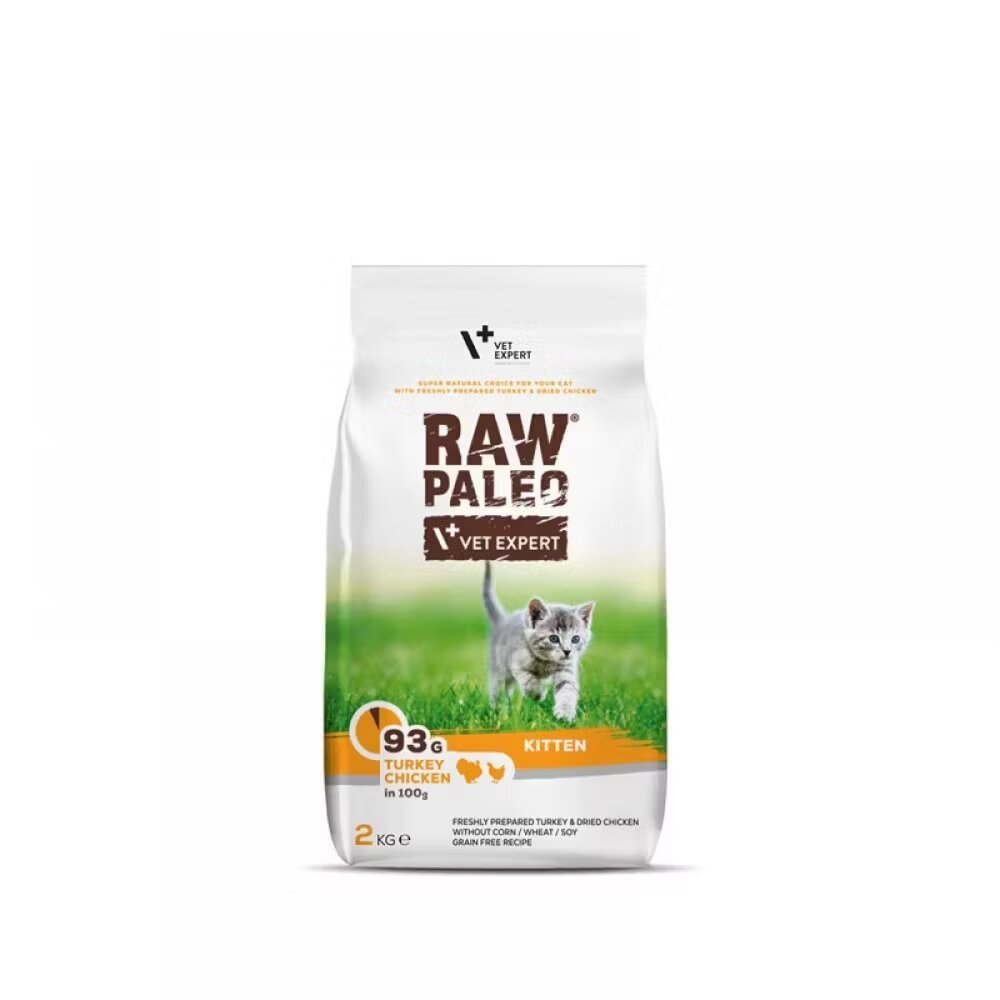 Raw Paleo Cat Kitten Turkey & Chicken 2 kg