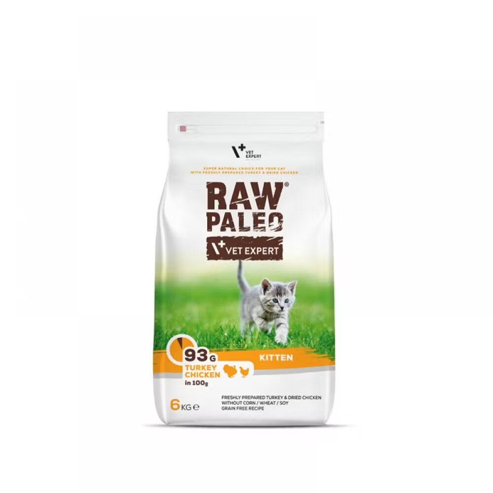 Raw Paleo Cat Kitten Turkey & Chicken 6 kg