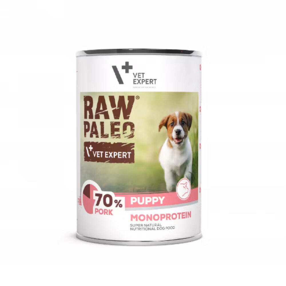 Raw Paleo Puppy Carne Porc 400 g