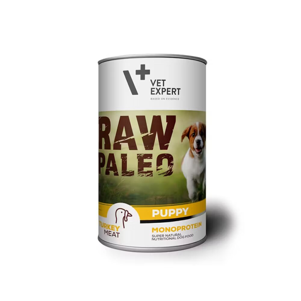 Raw Paleo Puppy Conserva Monoproteica Curcan 400 g