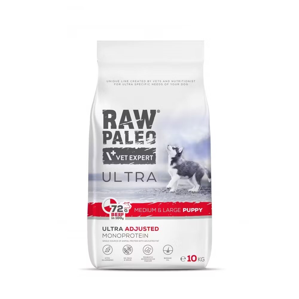 Raw Paleo Ultra Beef Medium & Large Puppy 10 kg